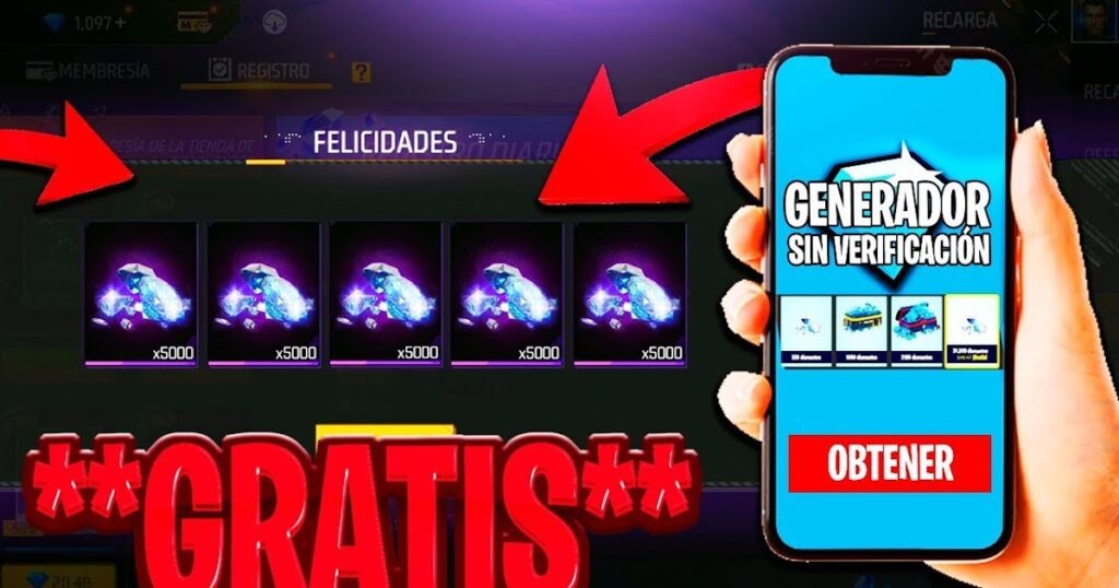 GENERADOR DE DIAMANTES PARA FREE FIRE 2024 (LEGAL)